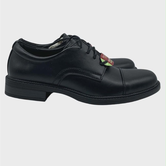 BNWT Dexter Comfort Black Archer Cap-Toe Dress Shoes - Picture 2 of 5